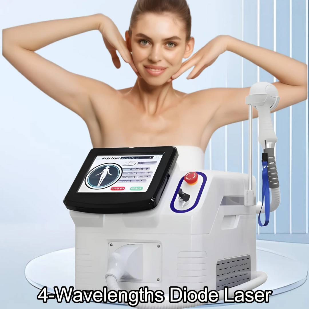 

Мощный диодный лазерный эпилятор Soprano Ice 4000 Вт с 4 длинами волн для удаления грубых волос, безболезненная перманентная эпиляция тела