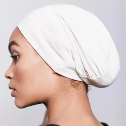 Morbido elastico moda musulmana Hijab Undercaps copricapo da donna cappello chemio cappelli cura dei capelli cofano turbante tinta unita