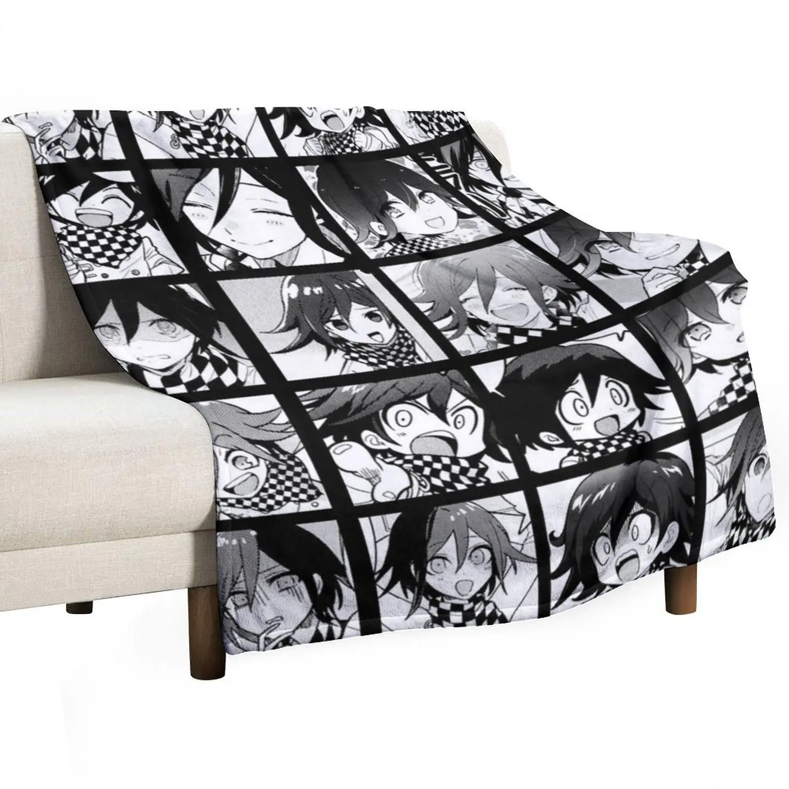 

Kokichi Manga Collection Throw Blanket Thermals For Travel funny gift Luxury Designer Flannel Fabric Blankets