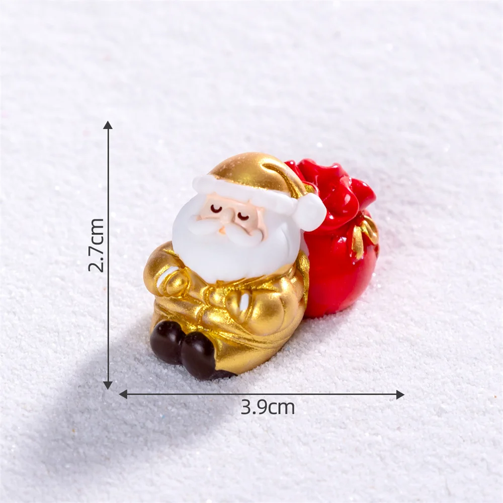 سانتا كلوز زخرفة الكرتون الكرتون تمثال عيد الميلاد مصغرة الزخرفية زلاجات الديكور لغرفة الديكور زينة عيد الميلاد #6