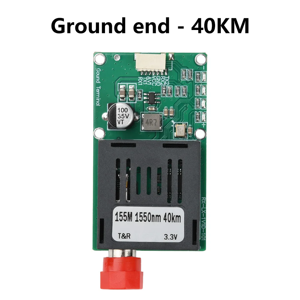 Sky/Earth TTL Optisches Transceiver-Modul DC 5,5-26V FC RX/TX/AV/VCC/GND-Schnittstelle für Drohnen TTL-zu-Glasfaser-Modul – Detail 17