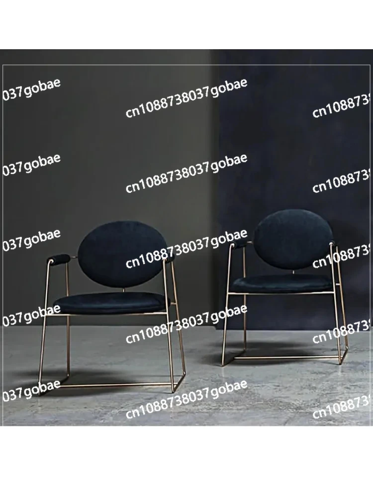 Italian Light Luxury Stainless Steel Chair Creative Dining Chair Fashionable Modern Minimalist Club Dining Chair furniture