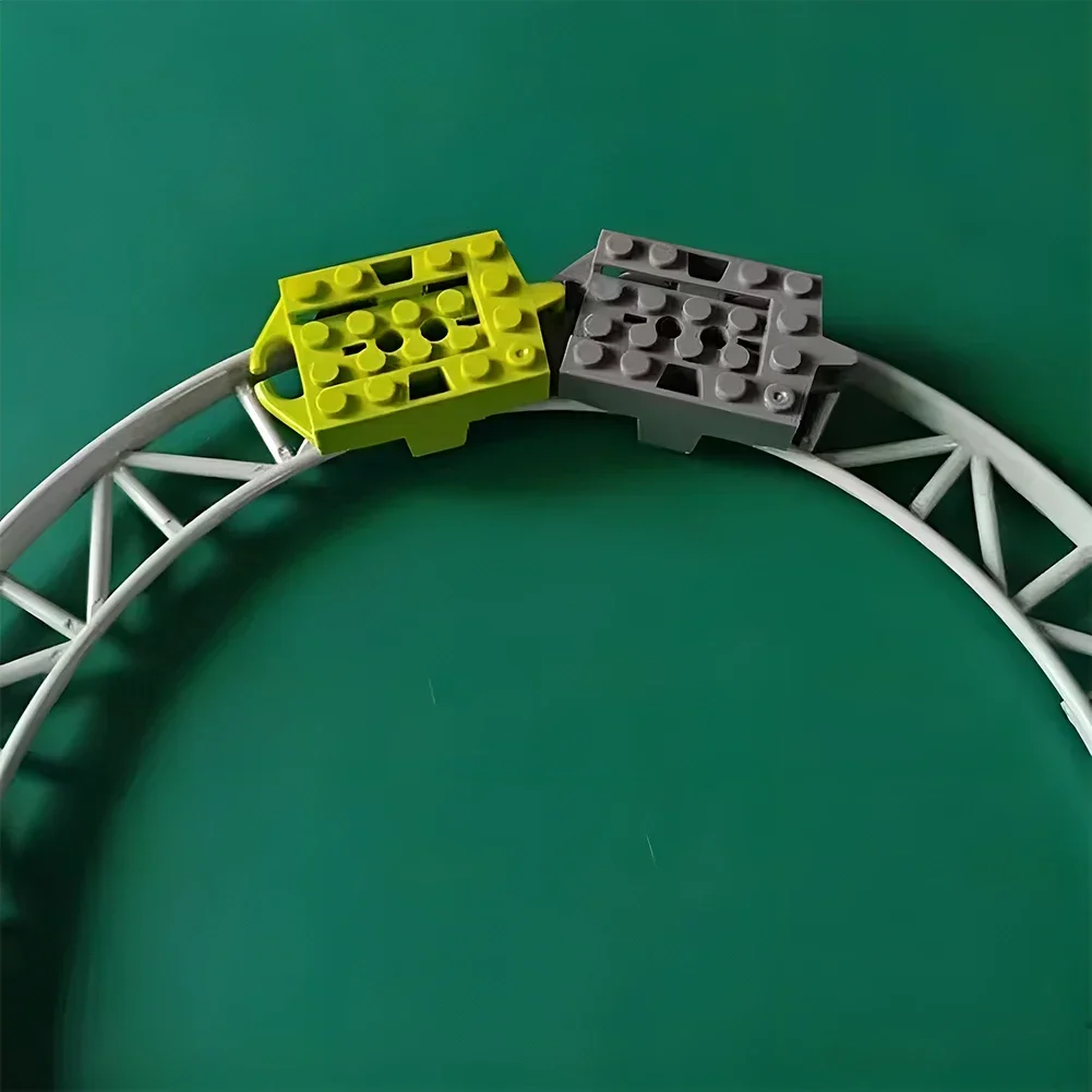 10 قطعة السفينة الدوارة المسار الجسيمات الصغيرة التقنية بنة أجزاء قطار المدينة سلسلة 26022 25059 متوافق مع LEGOeds #3