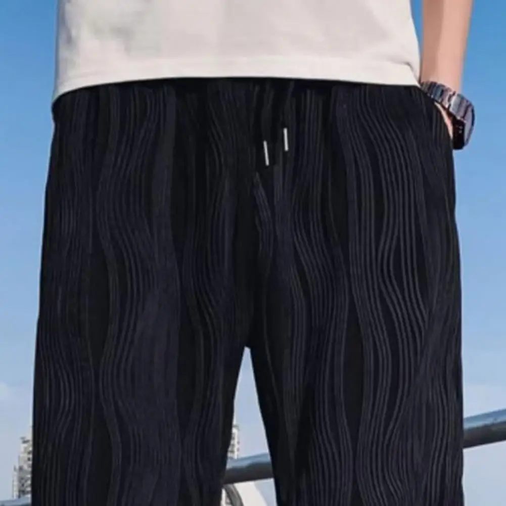 Men's Regular Style Knitted Plain Sports Casual Shorts with Drawstrings and Elastic Waistband, Knitted Shorts, Personalized Jacq
