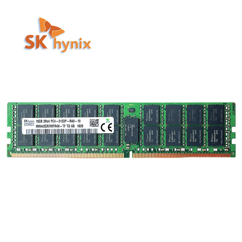 SK hynix DDR4 16GB 2133MHz RAM 2Rx4 PC4 - 2133P 1.2V Memoria de servidor REG ECC RDIMM E5 x99