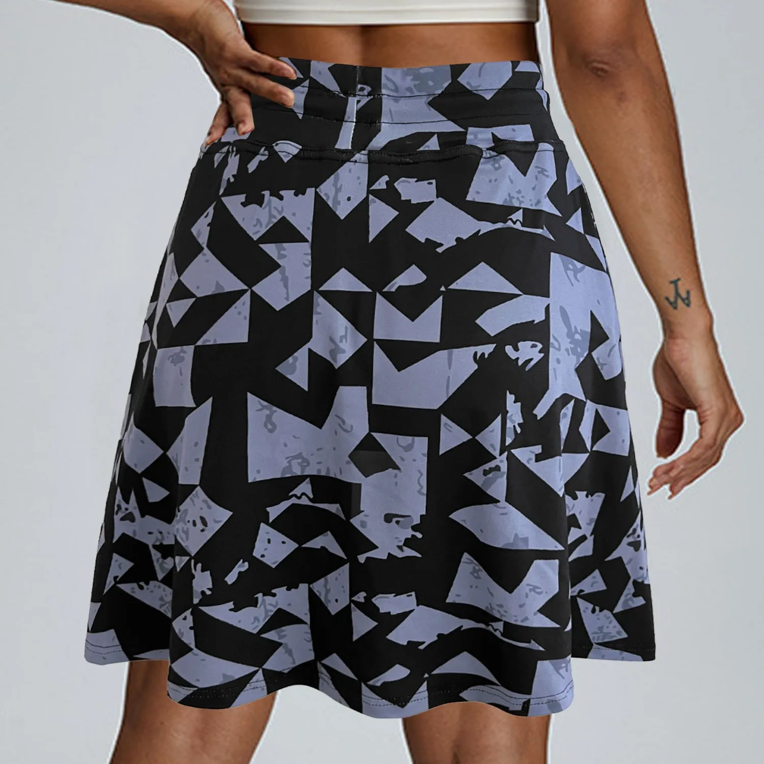Casual Printed Shorts a Line with Slight Stretch Skirt Short Japanese Korean Casual Short Length Summer Women Shorts