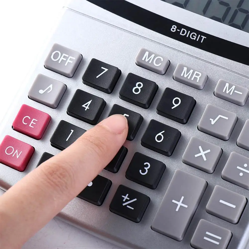 Large Font 8 Digits Display Office Supplies KK-800A Arithmetic Calculating Machine Electronic Calculator Calculator Calculadora