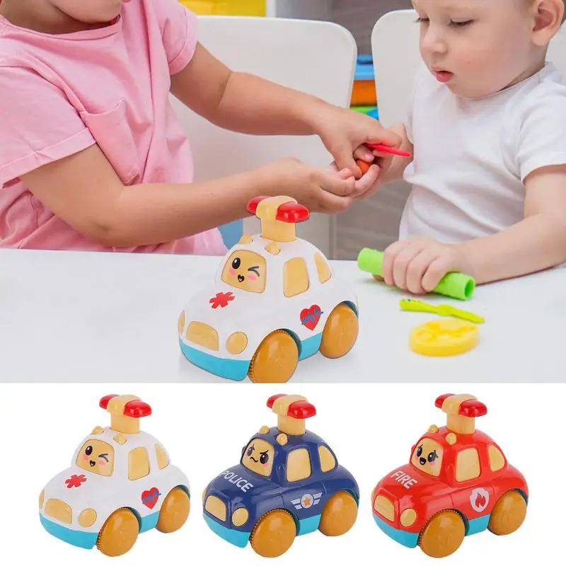 Toy Cars For Toddler Multifunctional Colorful Cartoon Montessori Toys Durable Fun Delight Small Press And Go Toddler Toy Cars