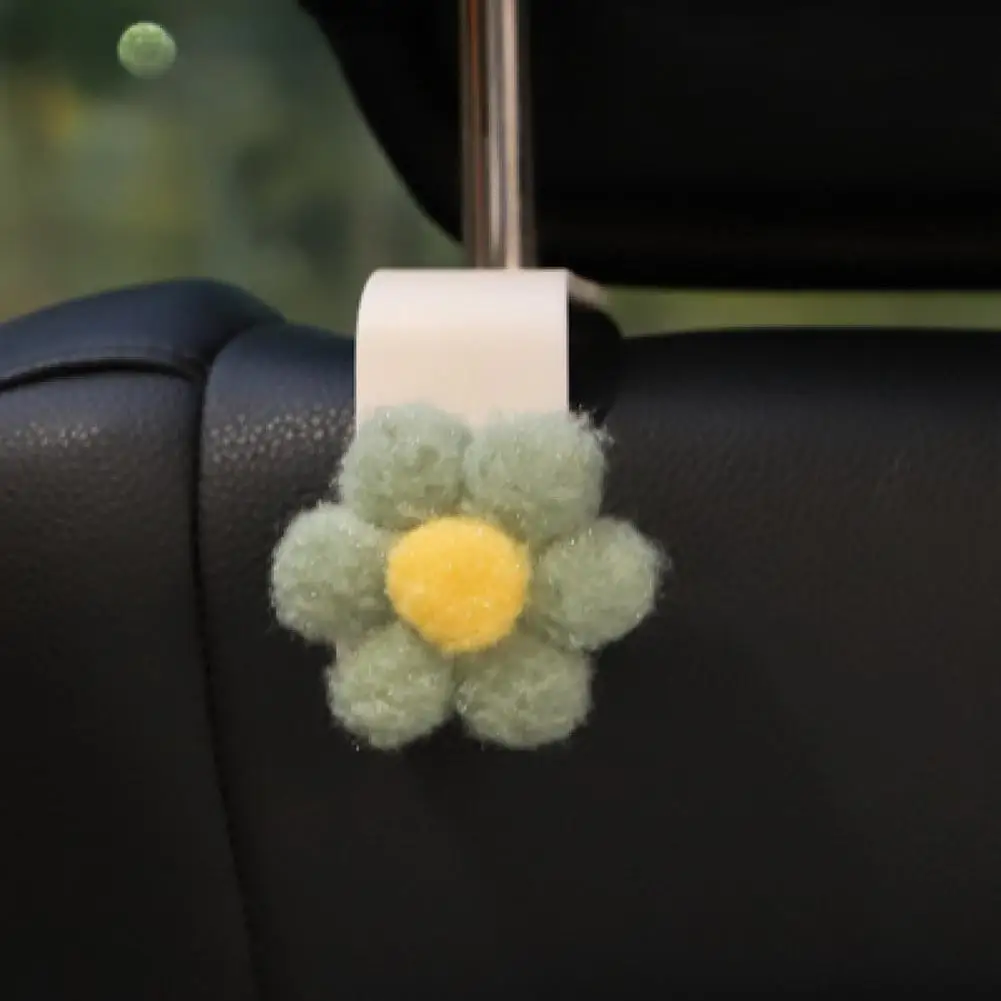 

Excellent Car Seat Hook Great Toughness ABS Bow Sunflower Car Seat Back Hook Lightweight Car Hook for Vehicle