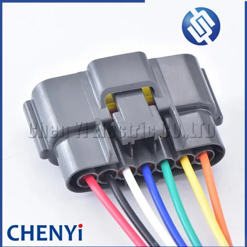 Imagen 2 del producto Cable eléctrico de carcasa de plástico hembra para Nissan, conector impermeable automotriz de 7 pines, 15cm, 18awg, 6098-0148, 1 Juego