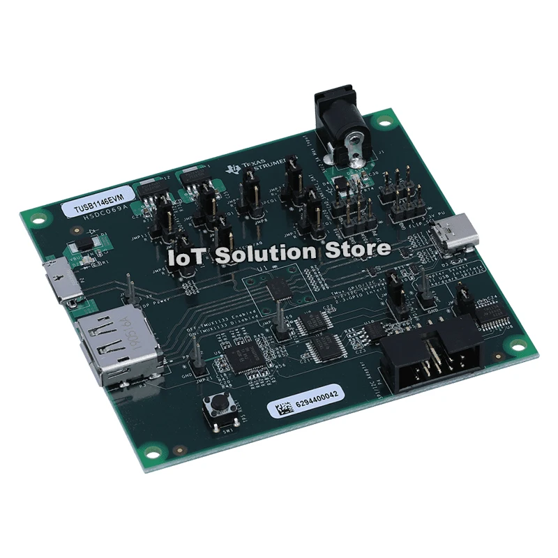 TUSB1146EVM Type-C USB 3.2 alt-mode redriver/MUX with adaptive EQ evaluation module
