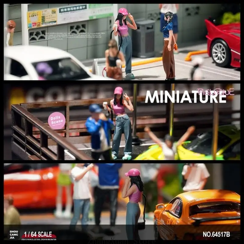 Handbemalte Miniaturfiguren Maßstab 1:64 für Zugszenen, Dioramen, Modell-Requisiten 3XUF – Detail 2