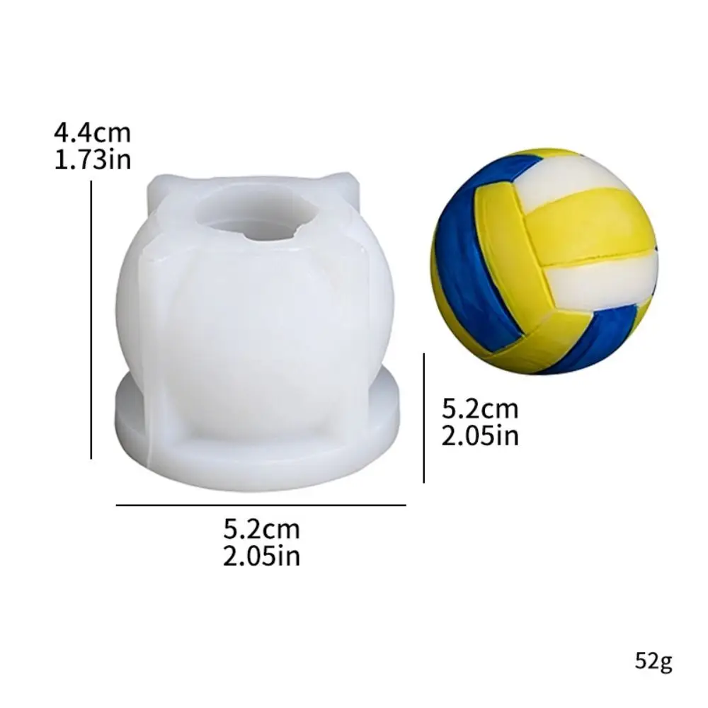Basketball Football Silicone Mold Volleyball Reusable Soccer Silicone Mousse Mold Non-Stick Handmade Chocolate Muffin Mold