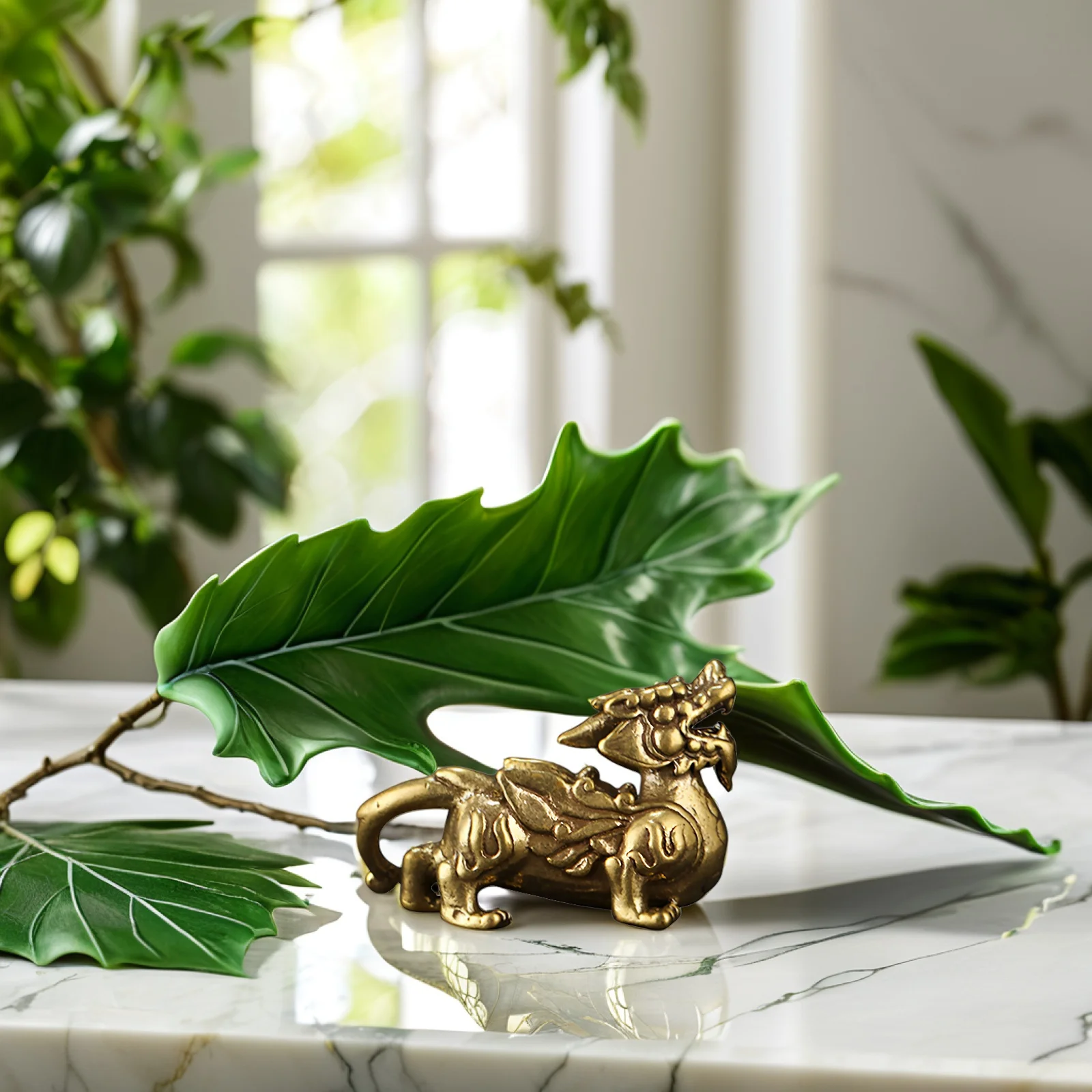 

3pcs Brass Keychain Pendant Lucky Charm For Car Auto Decorations Crafts Decor Home Adornment Decorative Charm