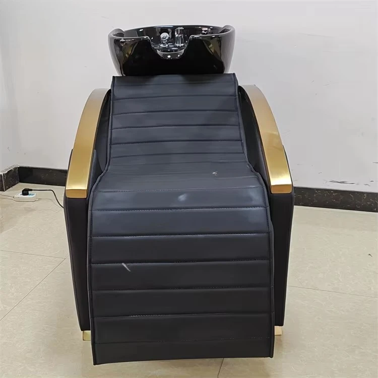 Wholesale  ized Ceramic Sink Semi-reclining Head Therapy Shampoo Bed for Hair Salon Barber Shop Manufacture