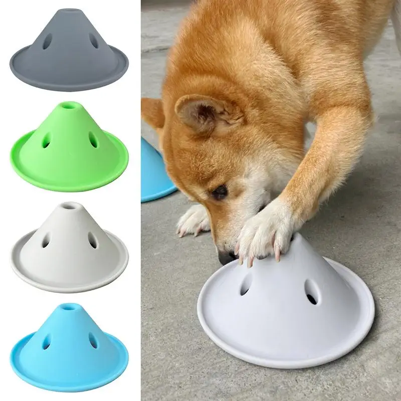 Silicone Pet Slow Feeder Fun Interactive Slow Eater Dog Dish Pet Feeder Interactive Dog Feeding Bowls Licking Bowl Food supplies