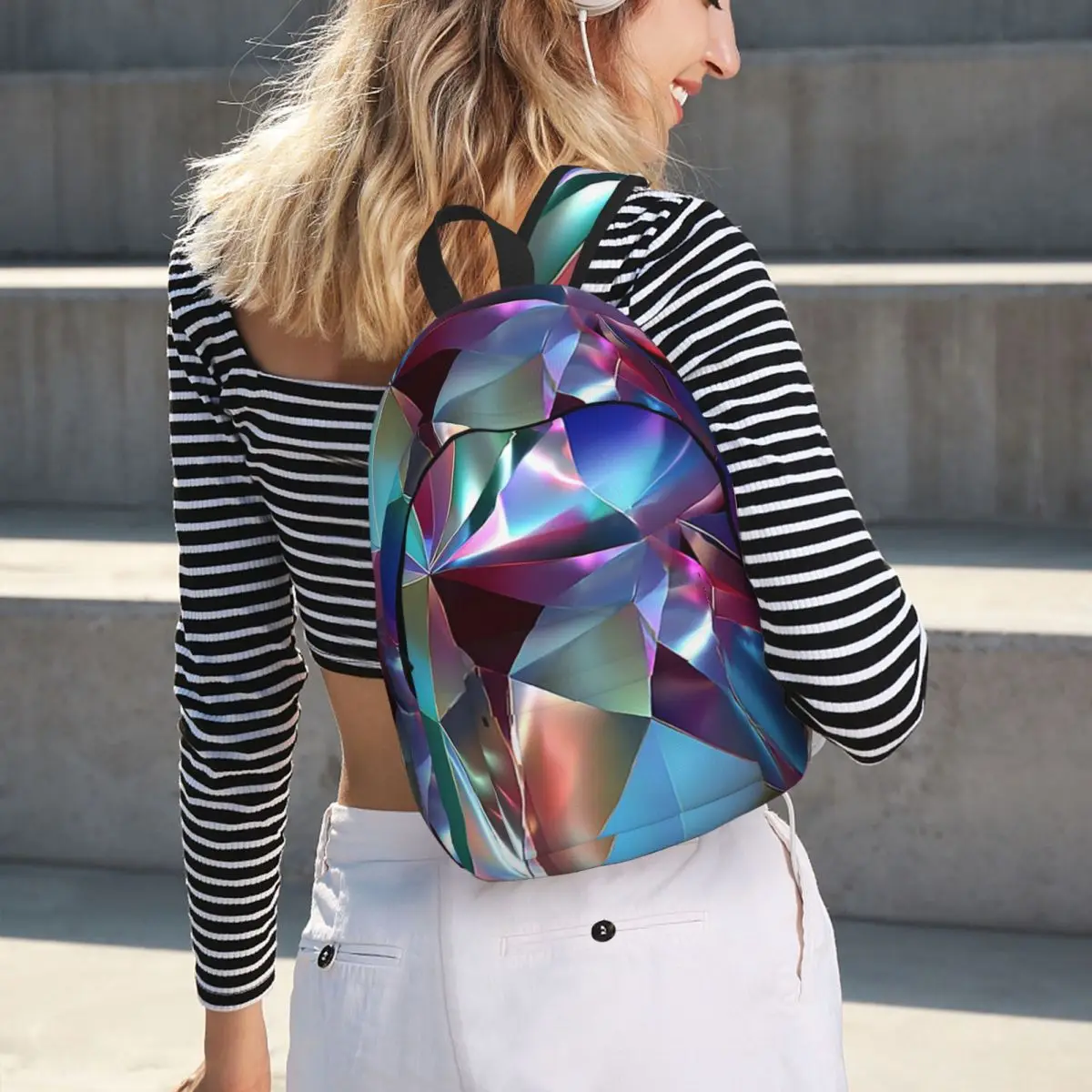 

Colorful Myriad Of Vibrant Backpack Hot Sale Daypack Large Capacity Boys Girls BookBag School Bag Shoulder Bags for Men Women