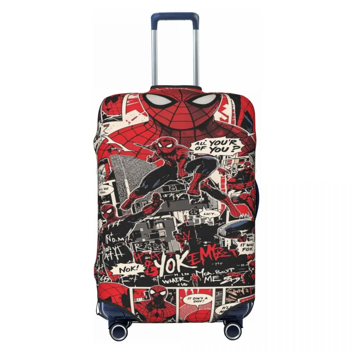

Custom Cartoon Superhero Spiderman Luggage Cover Fashion Suitcase Protector Covers Suit For 18-32 inch