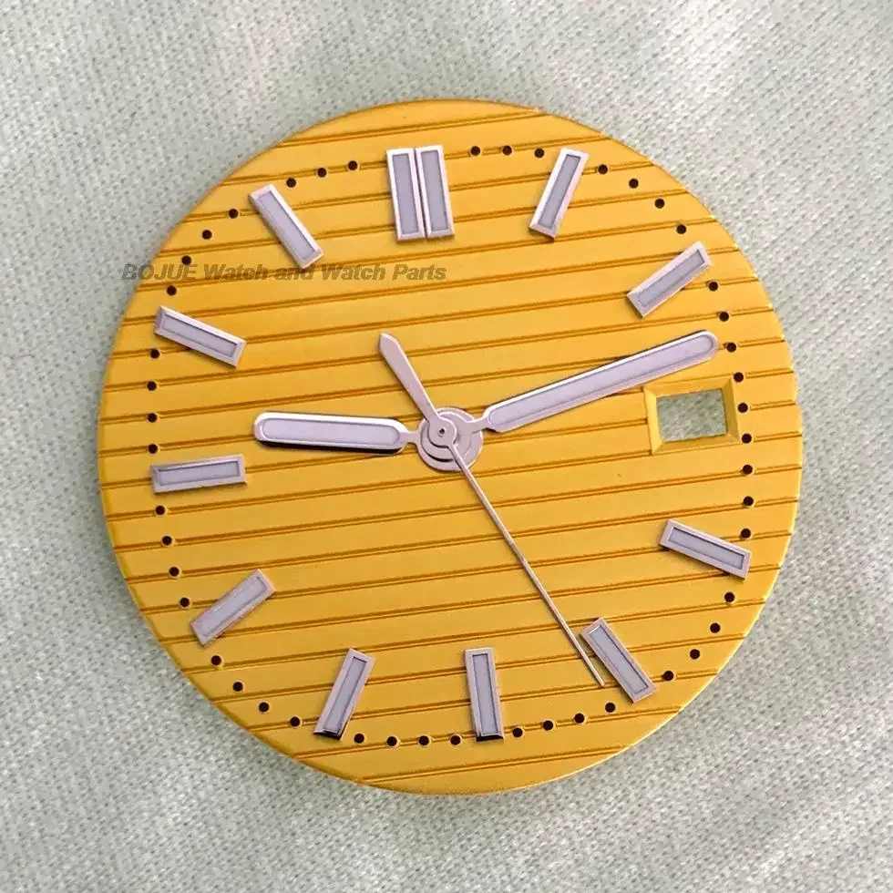 29.8mm relógio dial mãos verde luminoso rosto agulhas ponteiros para nautilus nh35 nh36 movimento relógio peças acessórios sem logotipo