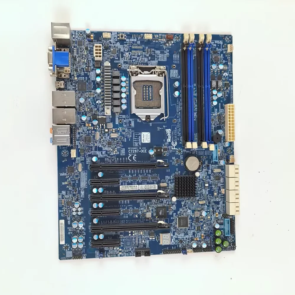 Free Technical Support MBD-C7Z87-OCE Z87 Motherboard 1150 Pin Dual Network Port multi PCIE multi SATA port IPMI C7Z87-OCE