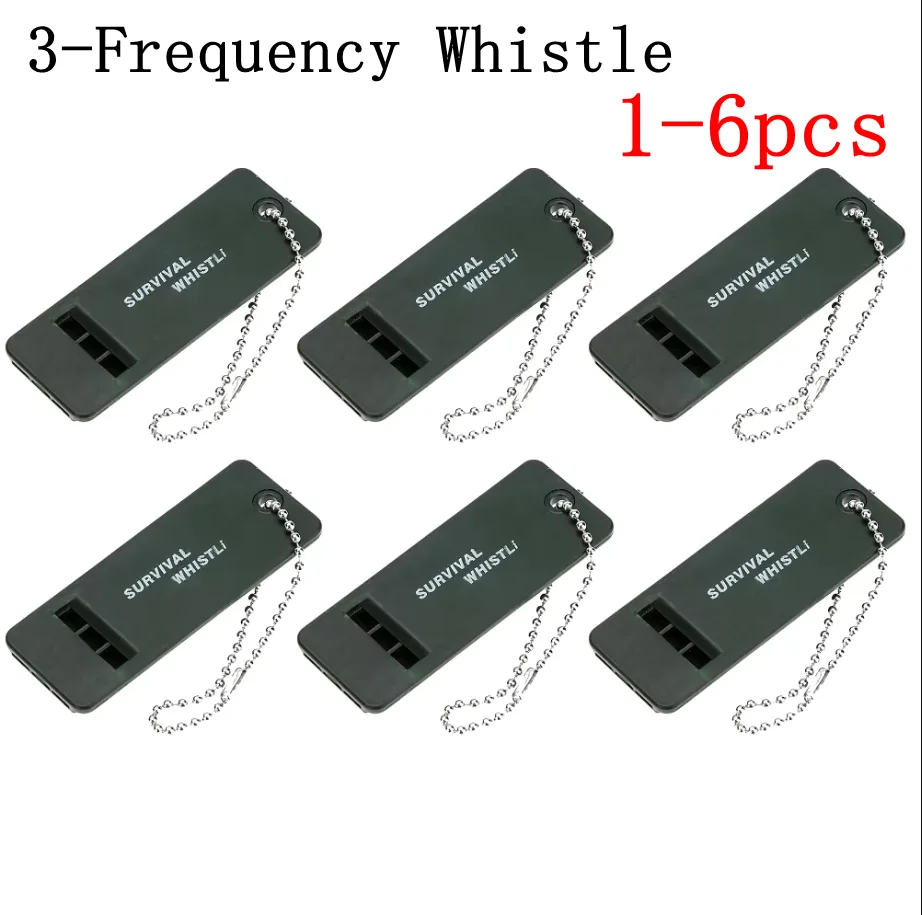 1-6PCS 3-Frequency Whistle High Decibel