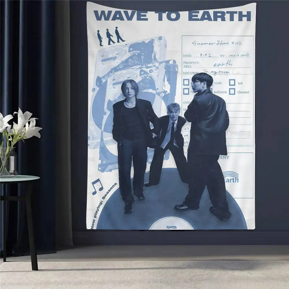 

Настенный гобелен с принтом Wave To Earth, большой, недорогой, в стиле хиппи, богемный, с мандалой, для домашнего декора