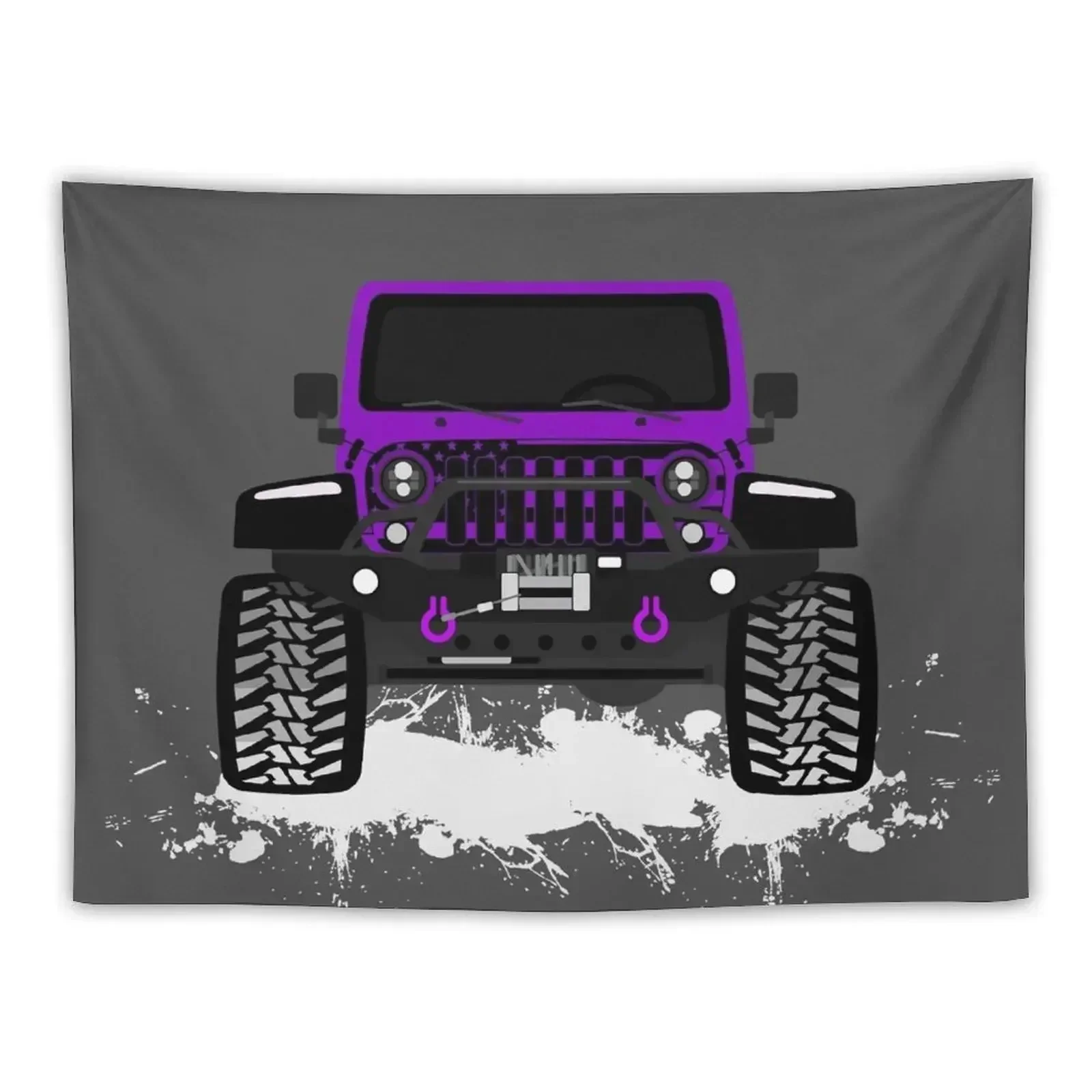 

[JEEP] US FLAG 'Purple' Tapestry Aesthetics For Room Outdoor Decoration Funny Room Design Tapestry