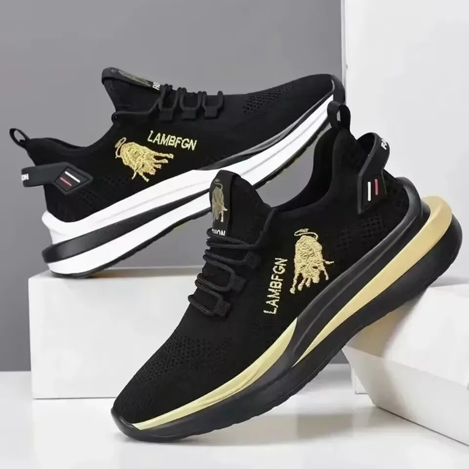 Moda masculina sapatos esportivos de marca sapato casual ultra-leve confortável masculino ao ar livre sapatos de caminhada de sola grossa tenis masculino