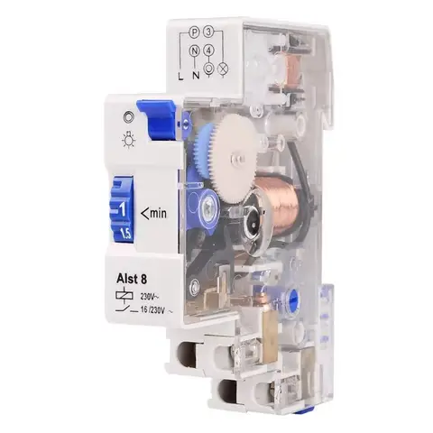 ALST8 (E8) E8 계단 조명 시간 스위치 타이머 컨트롤러 16A 220V 좋은 품질 1-7 분 1 ~ 7 분 타이머