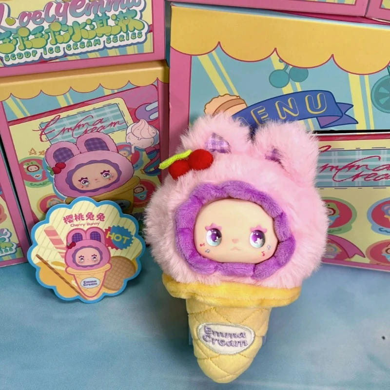 กล่องสุ่มไอศกรีมสกู๊ปซีรีส์น่ารัก EMMA ตุ๊กตาอีมม่า คาวาอี้ ของเล่นจี้ห้อย กล่องปริศนา ถุงเซอร์ไพรส์ ของตกแต่งตุ๊กตา ของขวัญสำหรับเด็กผู้หญิง