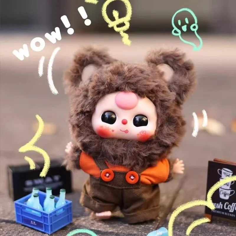 New Genuine Baby Three Cutie Series Plush Blind Box Vinyl Bag Pendant Kawaii Doll Fashion Play Toy Decoration Doll Birthday Gift