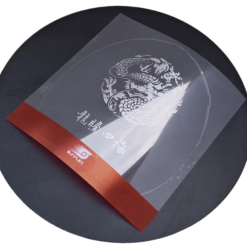 

Sticky Table Tennis Racket Film German Sunshine Rubber Reusable Universal Protective Film Racket Films Cutting-free Washable