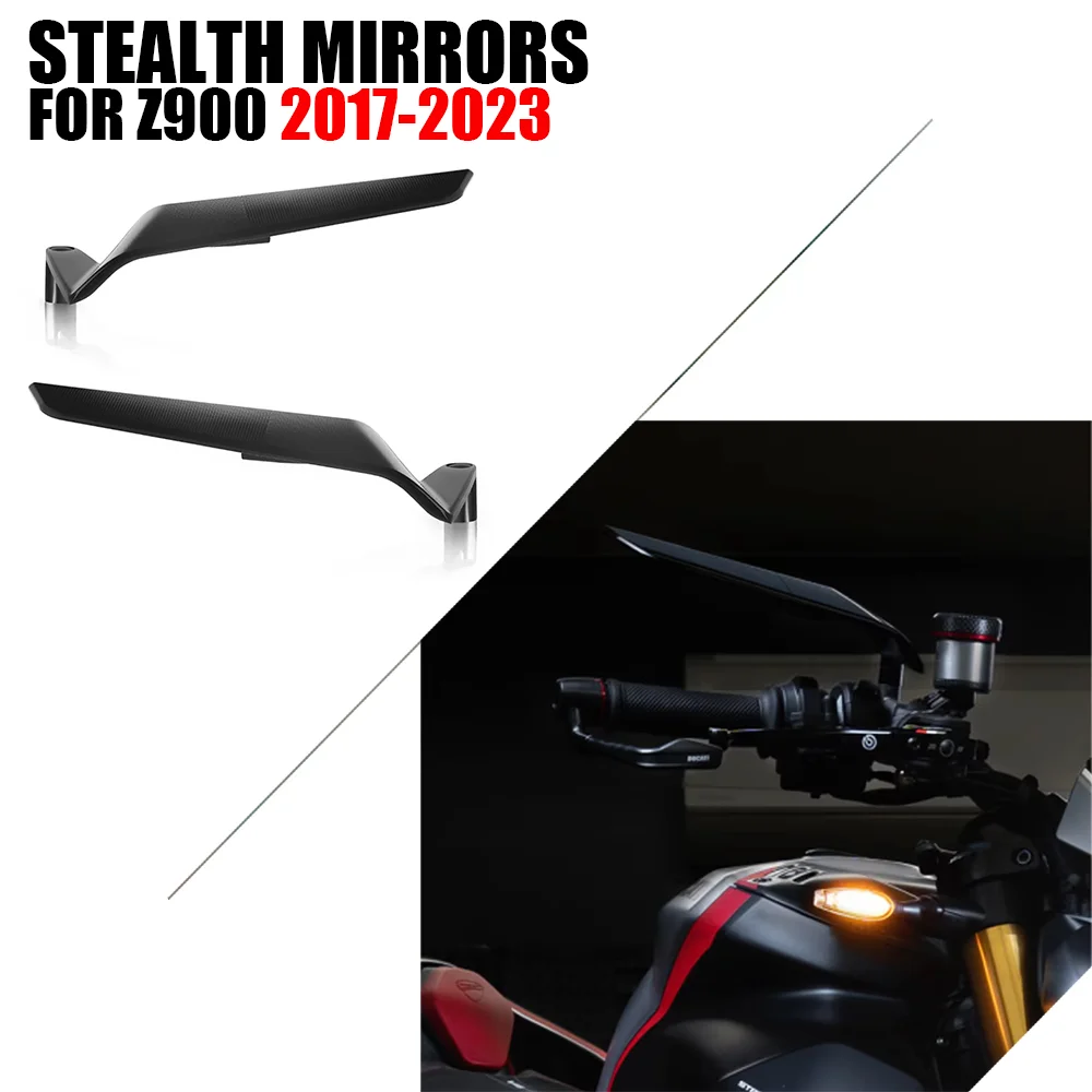 

For Kawasaki Z900 Z 900 Z1000 ABS Motorcycle accessories Mirrors Stealth Mirrors Sports Winglets Kit Adjustable Wing Mirror