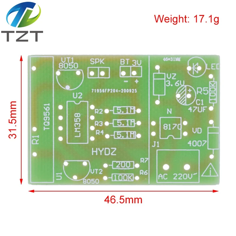 Power Failure Sound And Light Alarm Kit DIY Electronic Production Parts PCB Board Circuit Board Sound Alarm For Arduino