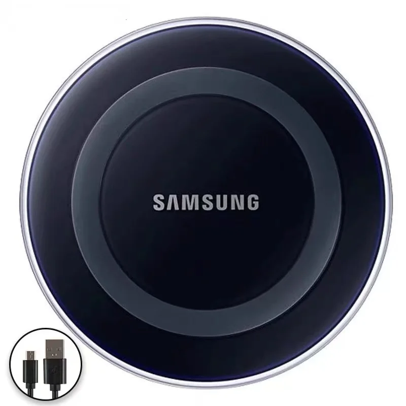 Original Samsung 5V 2A Wireless Charger Adapter QI Fast Charge Pad For Galaxy Note 20 10 Ultra S10 S9 S8 Plus Iphone 11 8 X Pro - náhled 4