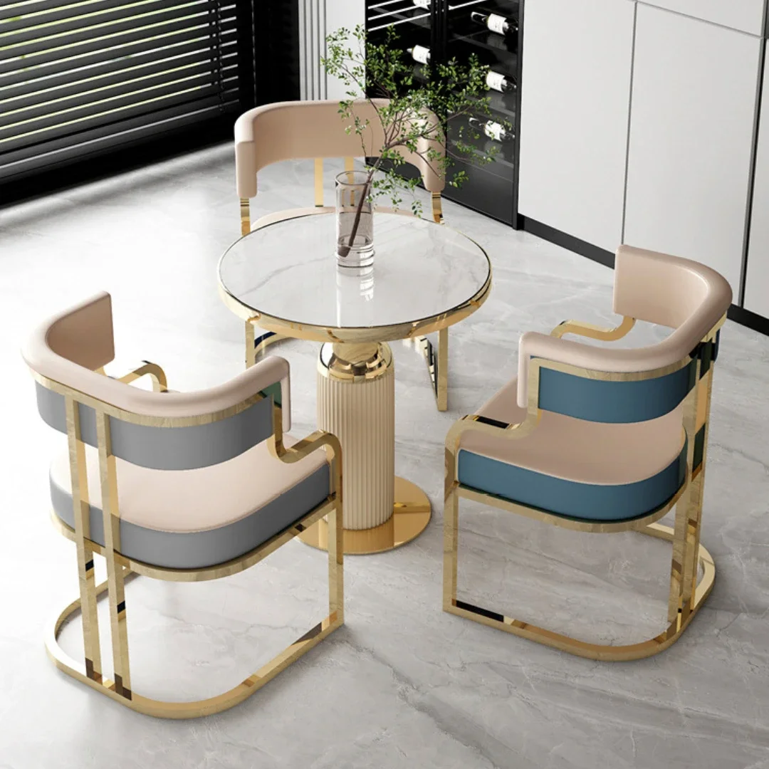 Silla de comedor ligera de lujo, asiento para cabina de sofá, silla de maquillaje para uñas, sillas de comedor de lujo, cafetería, oficina, dormitorio, salón, tocador