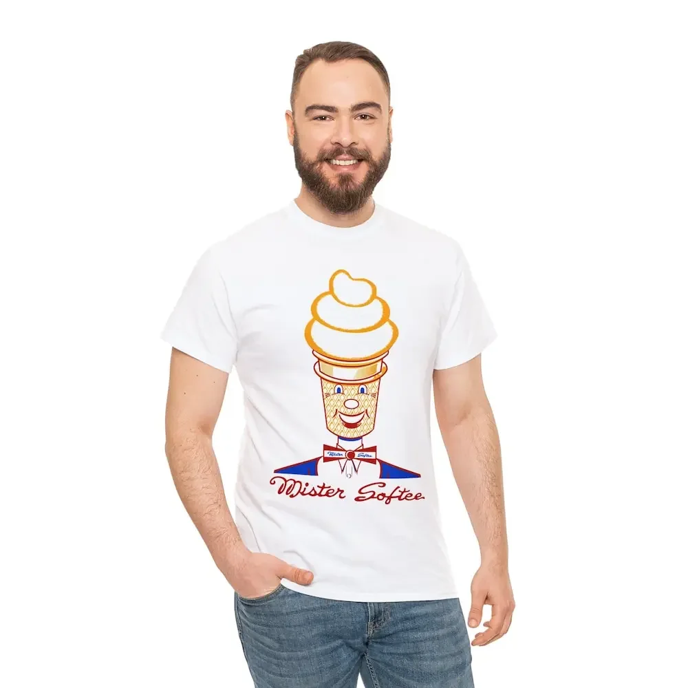 Mister Softee Reproduction Style Ice Cream Soft Serve T Shirt Sweat Size S 4Xl White