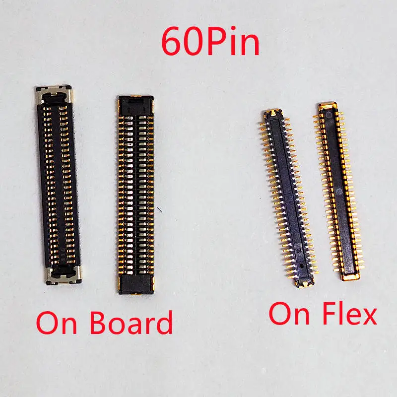 5-20Pcs LCD Display Screen Flex FPC Connector 60Pin For Xiaomi Hongmi Redmi 9A 9C Note9 Note 9 Poco C3 Plug On Board