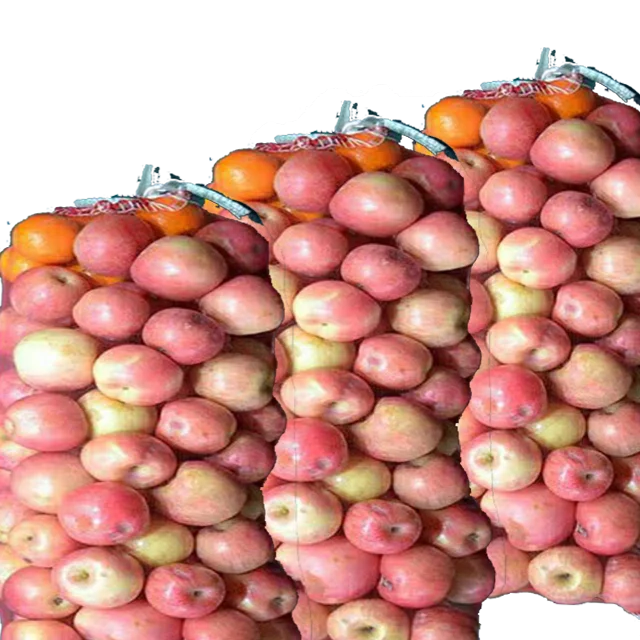 2025 مصنع الصين بالجملة 25 كجم 50 كجم تاريخ حصاد النخيل HDPE حقيبة تغليف الفاكهة للزراعة قبضة كيس شبكي