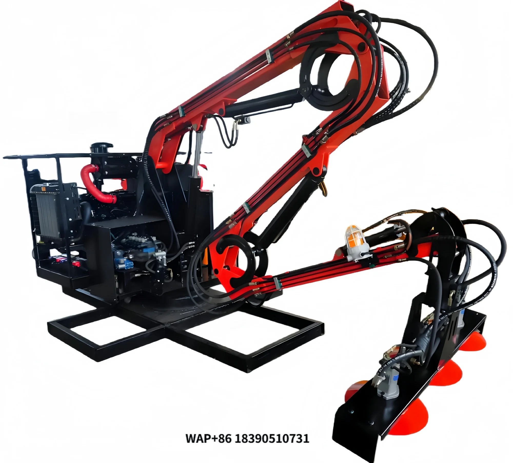 Hydraulic High-Efficiency Three-Arm 360 Rotating Vehicle-Mounted Hedge Trimmer for Highway Green Belt Trimming
