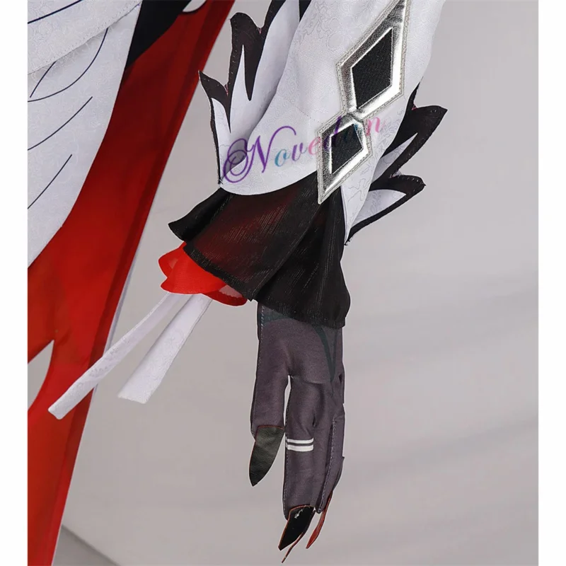 The Knave Arlecchino Cosplay Costume Cloak Wig Shoes Earrings Eleven Fatui Harbingers Cosplay Cloak Jacket Coat OA393