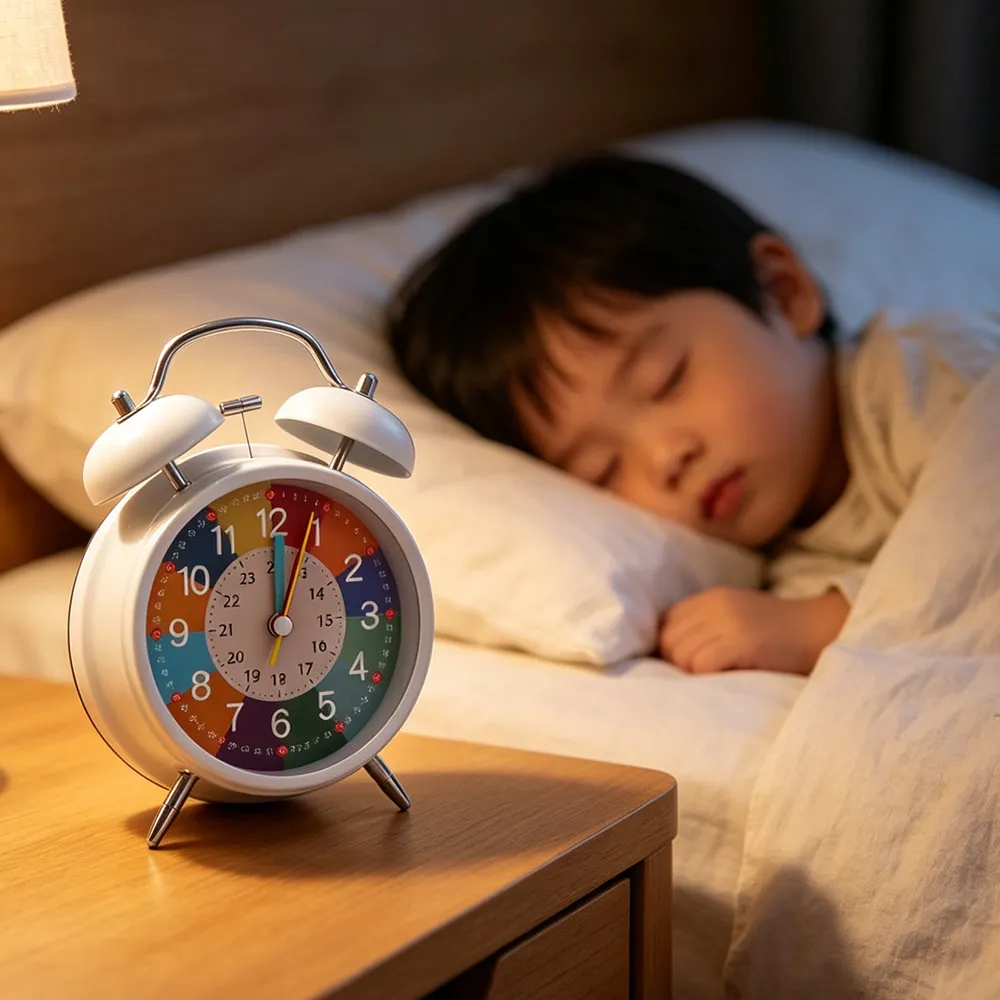 Cartoon Number Student Educational Alarm Clock Early Education Mute Table Alarm Clock Super Loud Anti-fall Desktop Clock