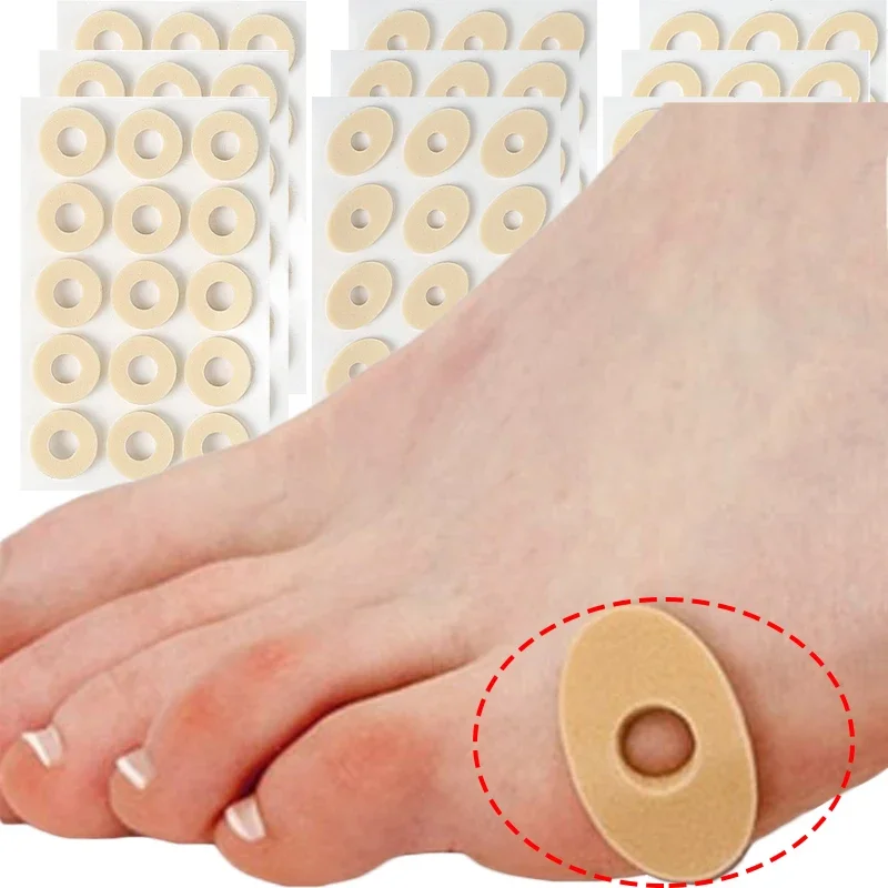 150/15 adet Nasır Yastıkları Ayakkabı Topuk Pedi Köpük Yuvarlak Ayak Ayak Mısır Bunyon Koruyucular Pedleri Tıbbi Sıva Ayak Mısır Temizleme