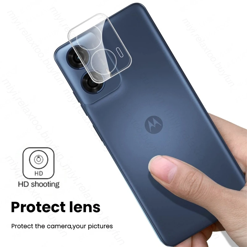 2Pcs Back Camera Lens Protector For Motorola Moto G24 Power 4G 3D Curved Tempered Glass Coque Fundas MotoG24 G 14 24 34 54 84 5G