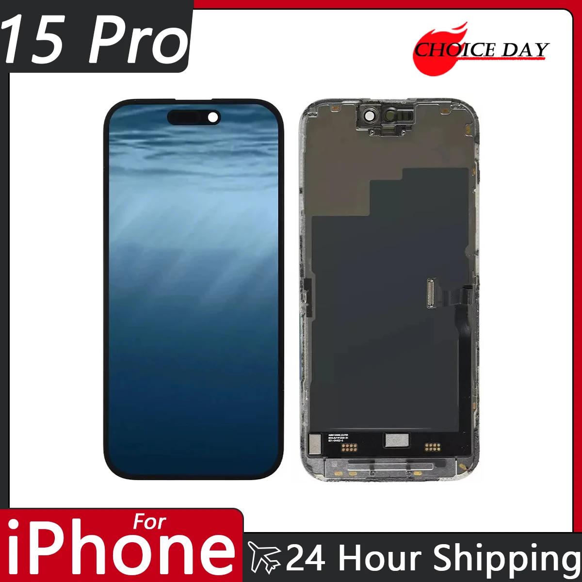 Factory New Soft OLED For iPhone 15 Pro LCD Display Screen Digitizer Assembly 6.1\