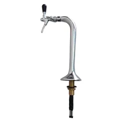 Cobra Beer Tower,One Way Tower,Brass Material with Cooling Lines,Beer Tap, One Ring, Good Look for Bar