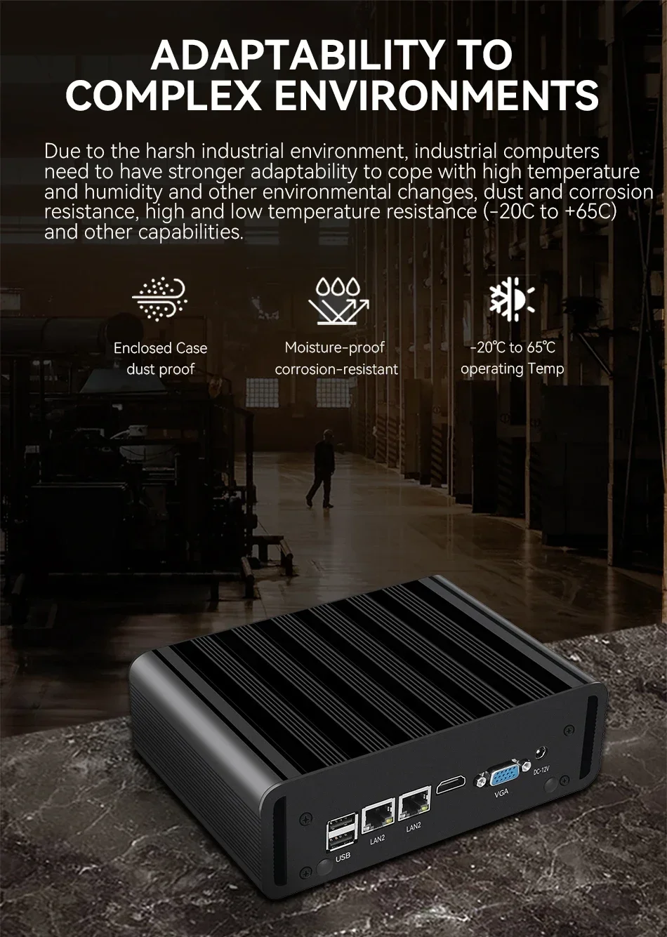 Mini PC Industrial sin ventilador Intel N100 J6412 Dual LAN 2xCOM RS485 6USB 4G SIM GPIO WiFi compatible con ordenador