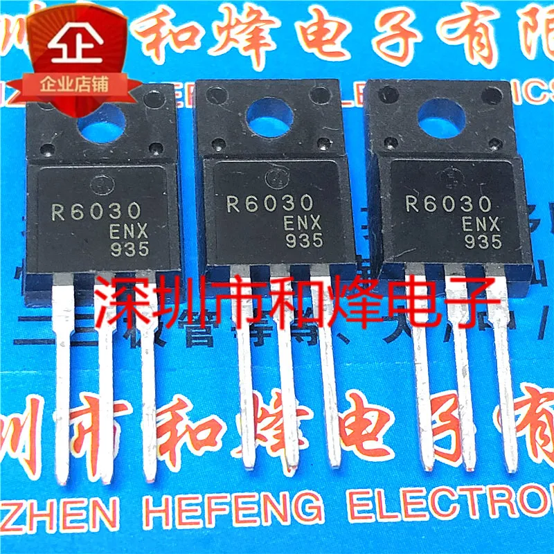 5PCS-10PCS R6030ENX  TO-220F 600V 30A   New and Original On stock