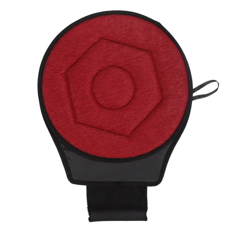 

Round Car Cushion 360 Degrees Rotating Geometric Rhombic Shape Portable Rotating Seats Cushion For Elderly Grey