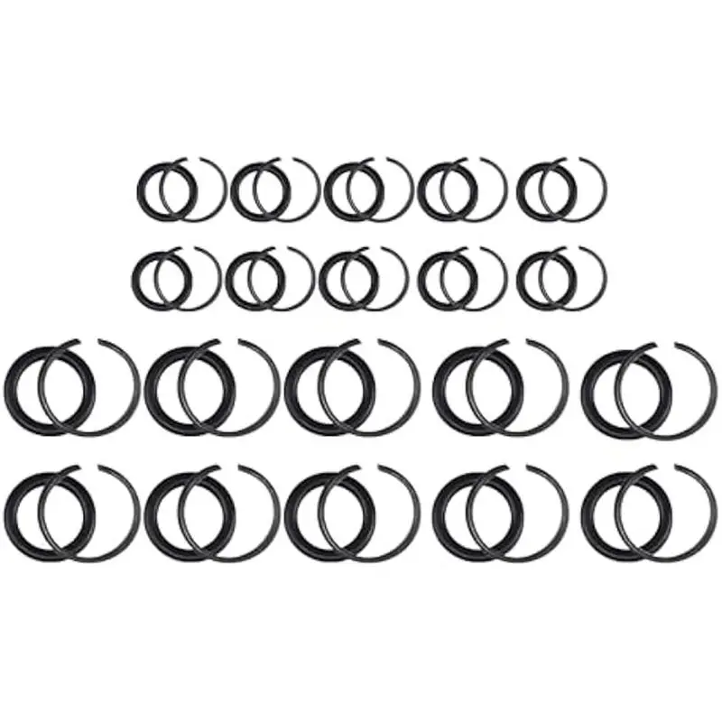 [A92P!】 1/2Inch And 3/8Inch(10+10 Set) Impact Wrench Retainer Rings With O-Rings For Electric Pneumatic Wrenches
